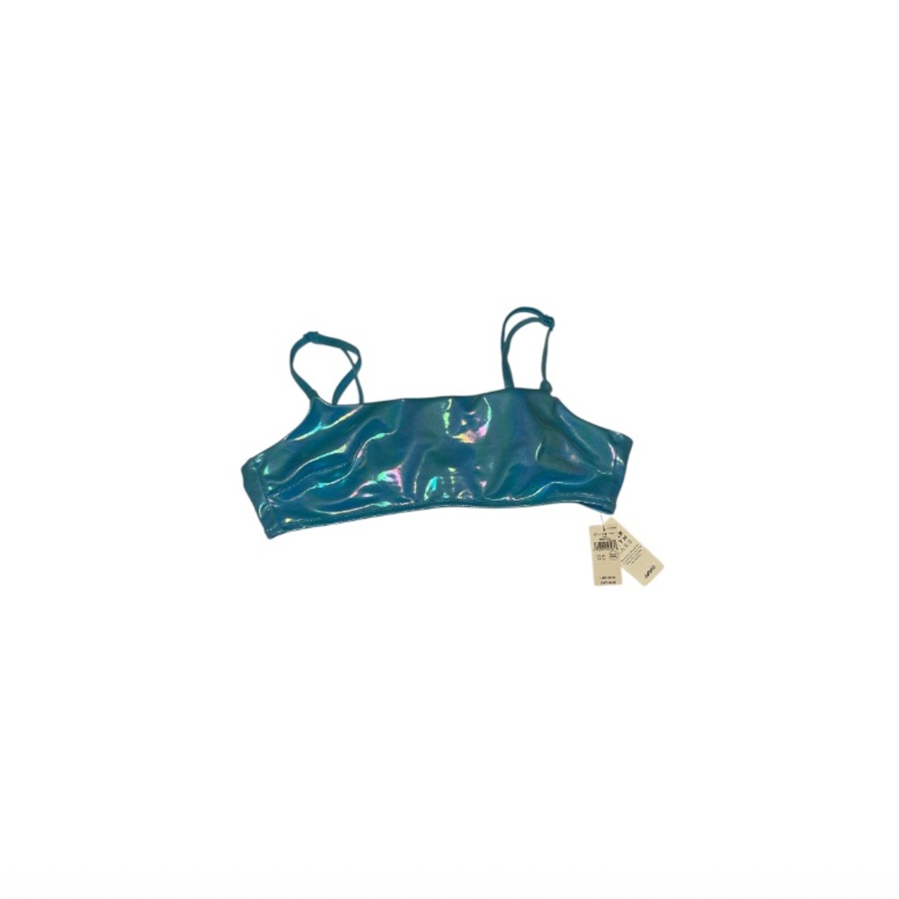 🆕 Aerie Iridescent Blue Bikini Top - Women’s Size Medium